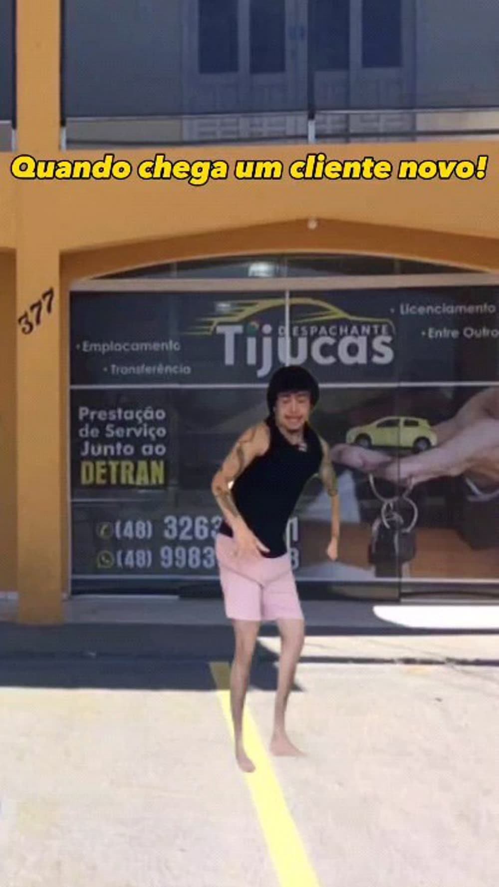 Fachada do escritório no centro de Tijucas